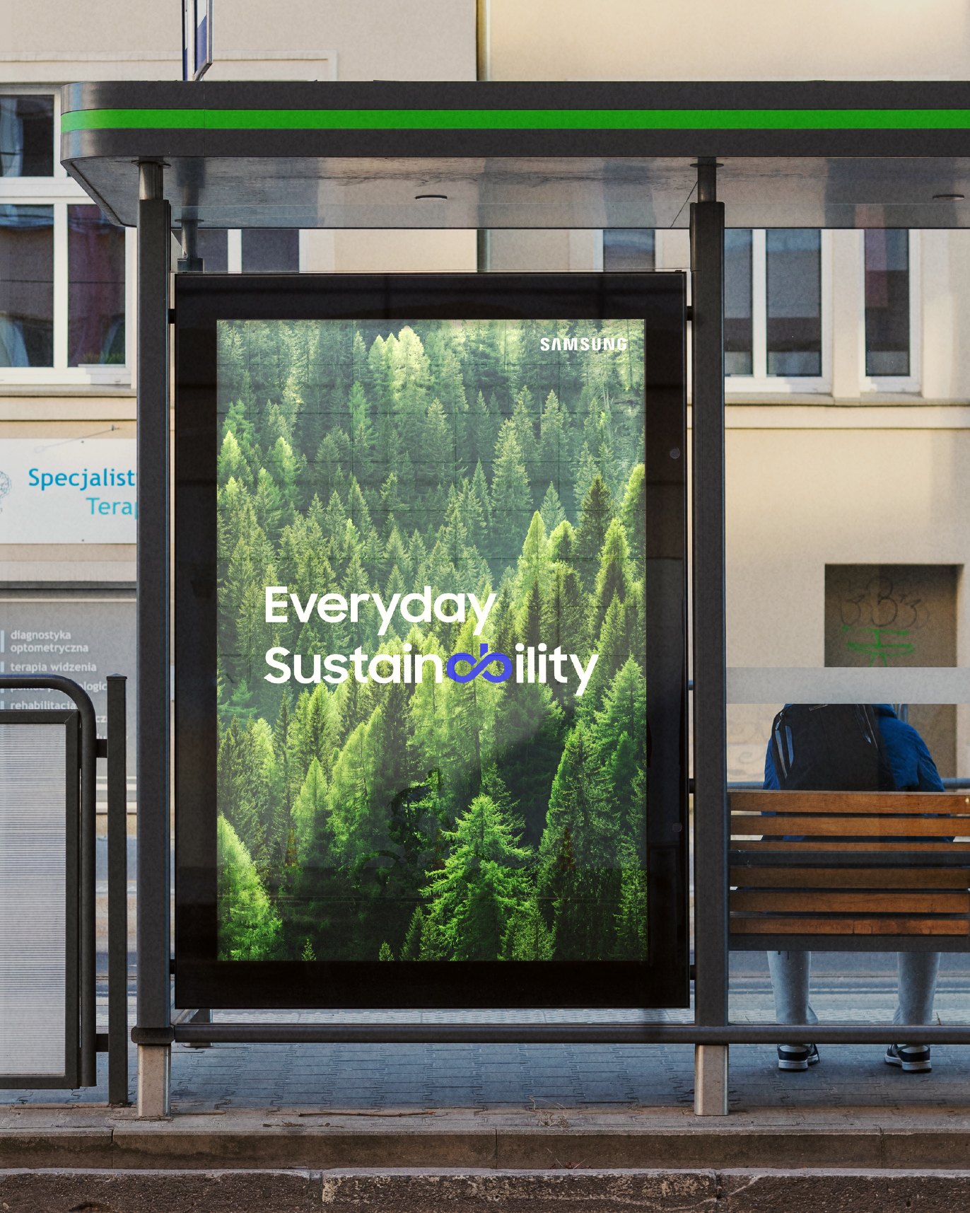 삼성전자 — Everyday Sustainability 버스정류장 포스터